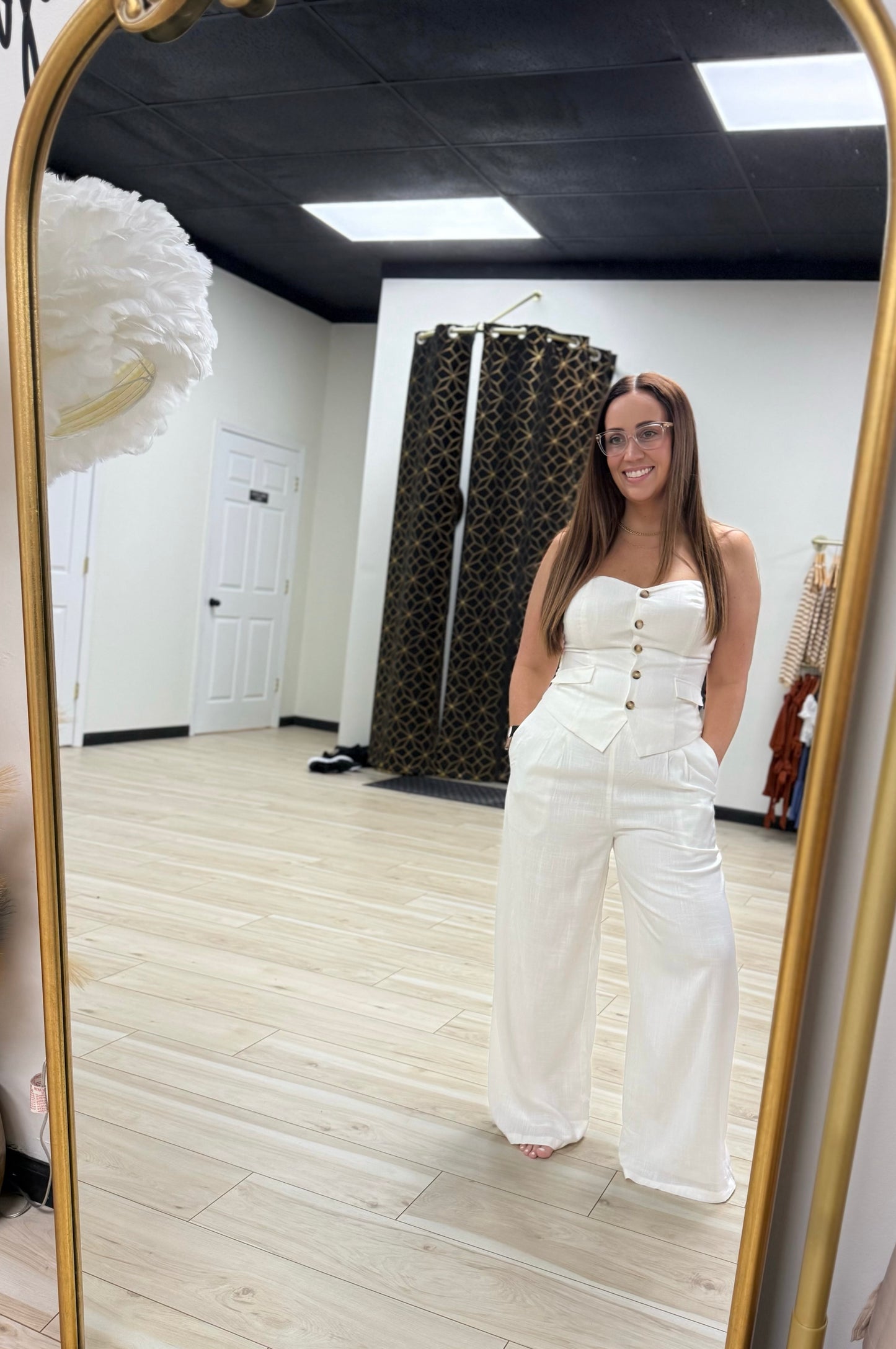 Button Down Vest & Pants Set