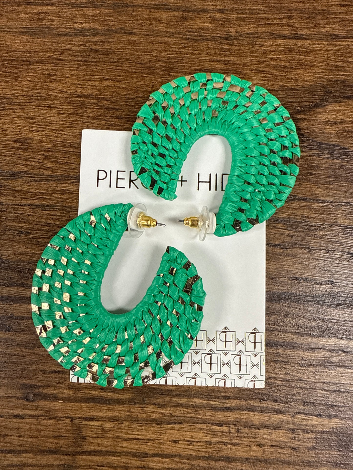 Green Raffia Hoop