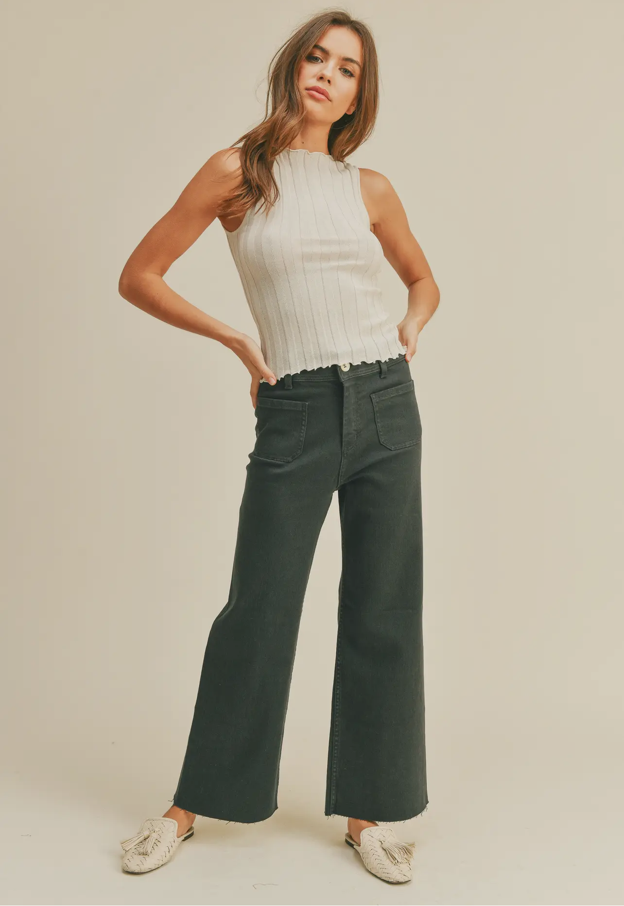 Front Pocket Navy Pant