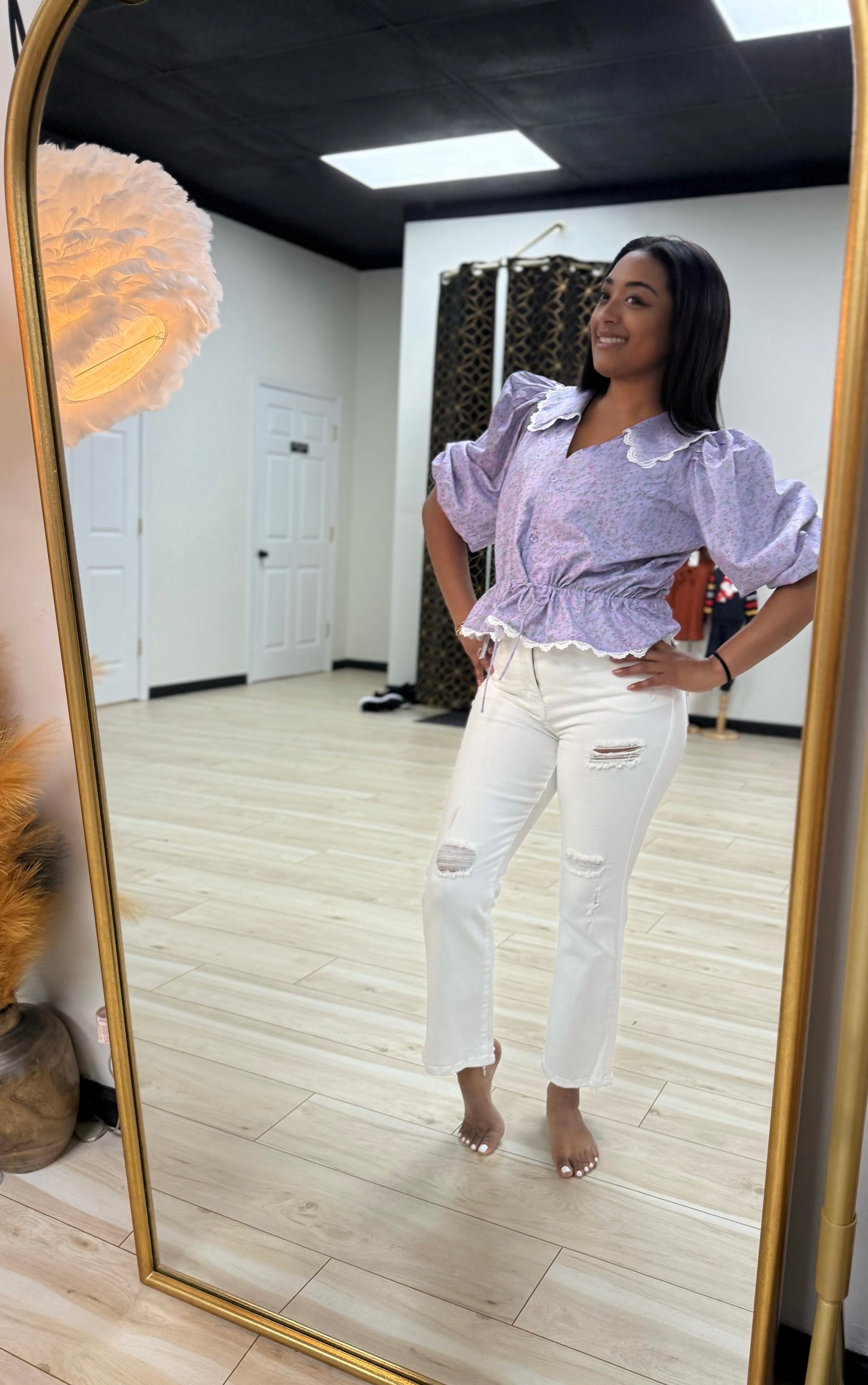 Risen White Jeans