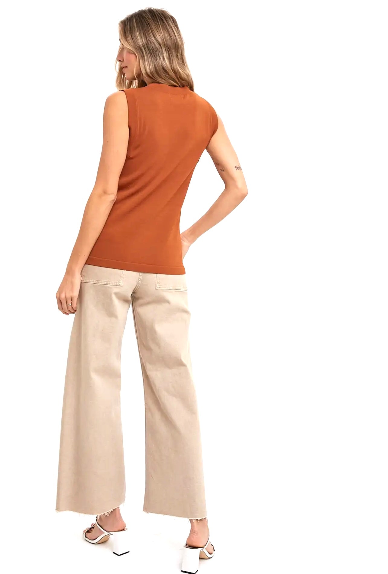 Stretch Wide Leg Pants