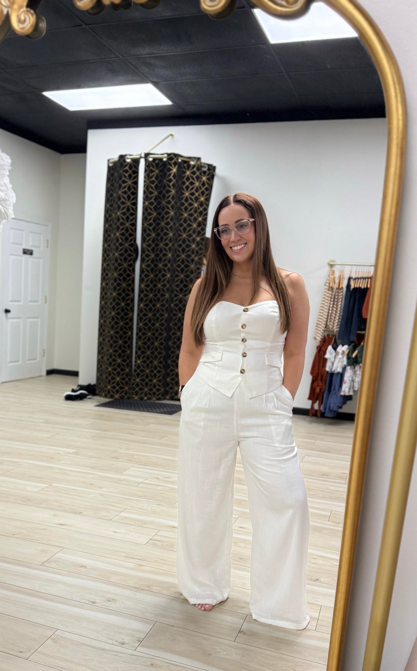 Button Down Vest & Pants Set