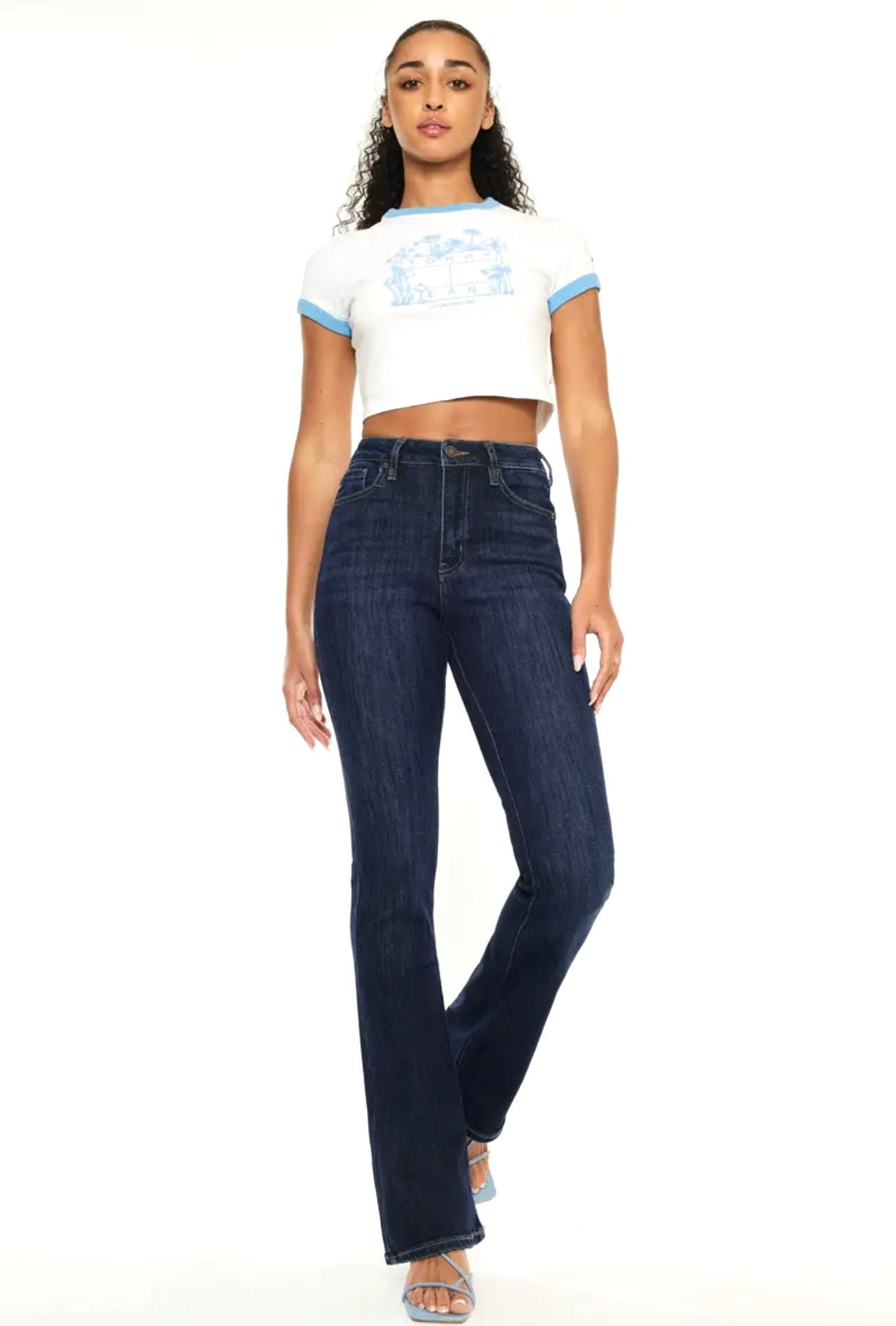 Dark Flare Leg Jean
