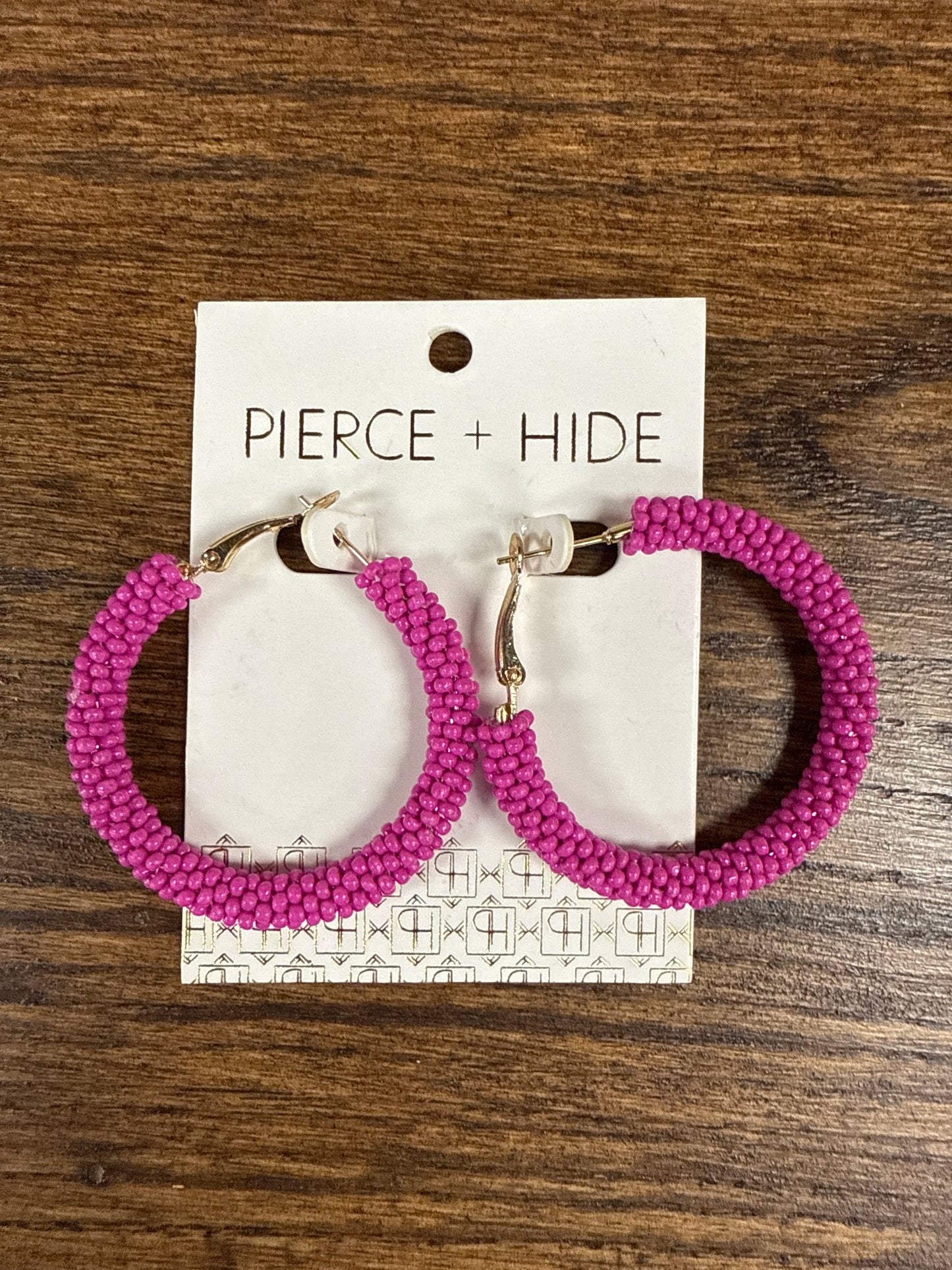 Hot Pink Hoop Earrings