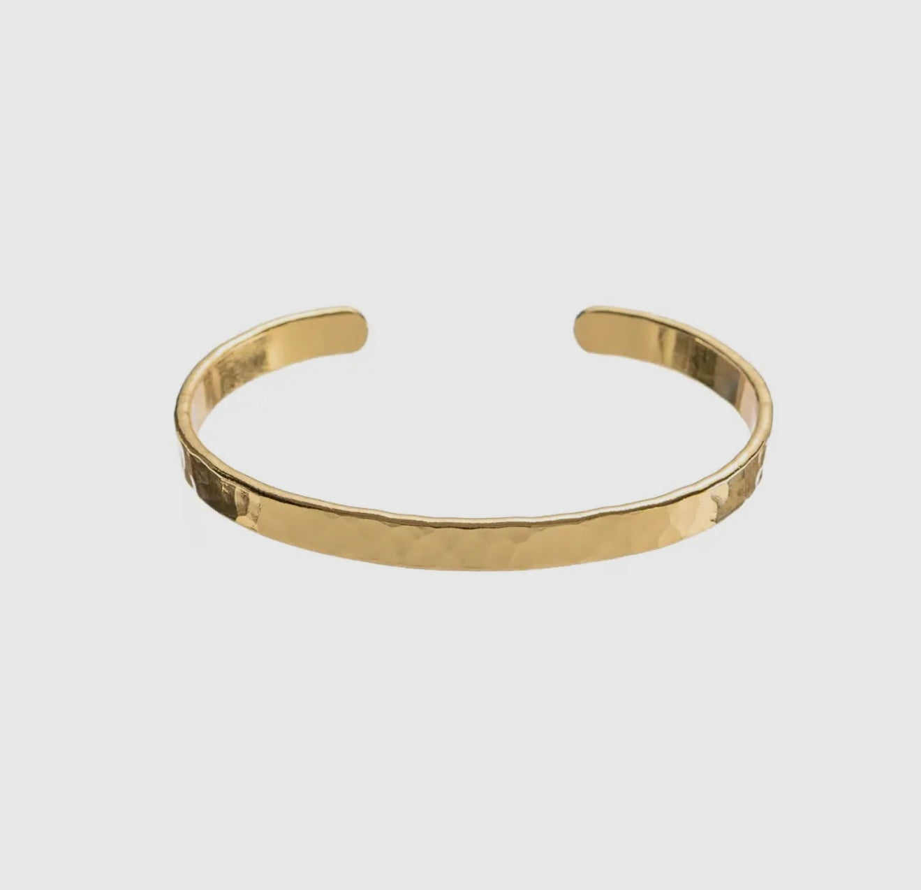 Hammered Gold Bangle