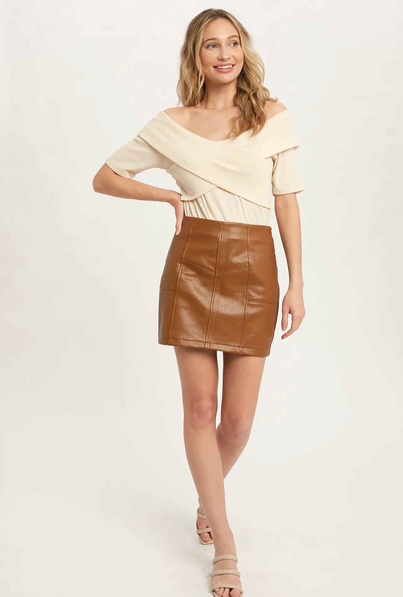 Leather Mini Skirt