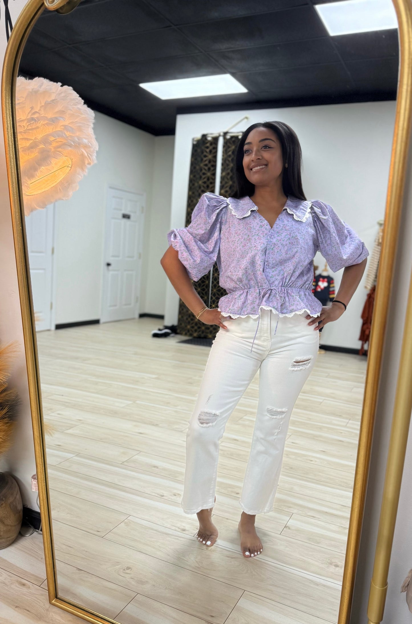 Risen White Jeans