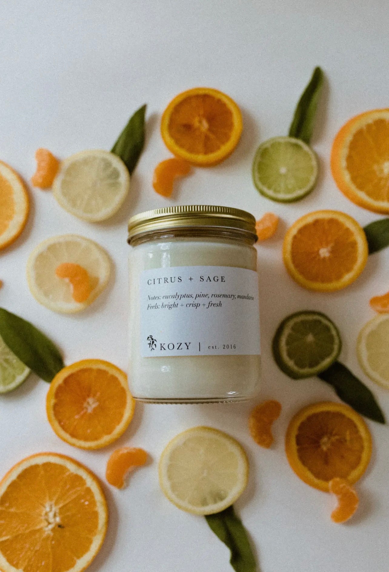 Citrus + Sage Kozy Candle