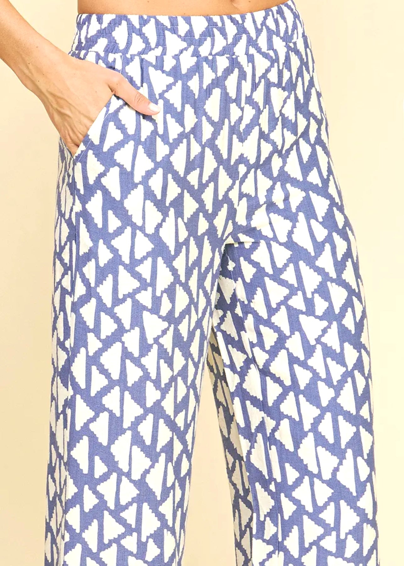 Printed Wide Leg Pants