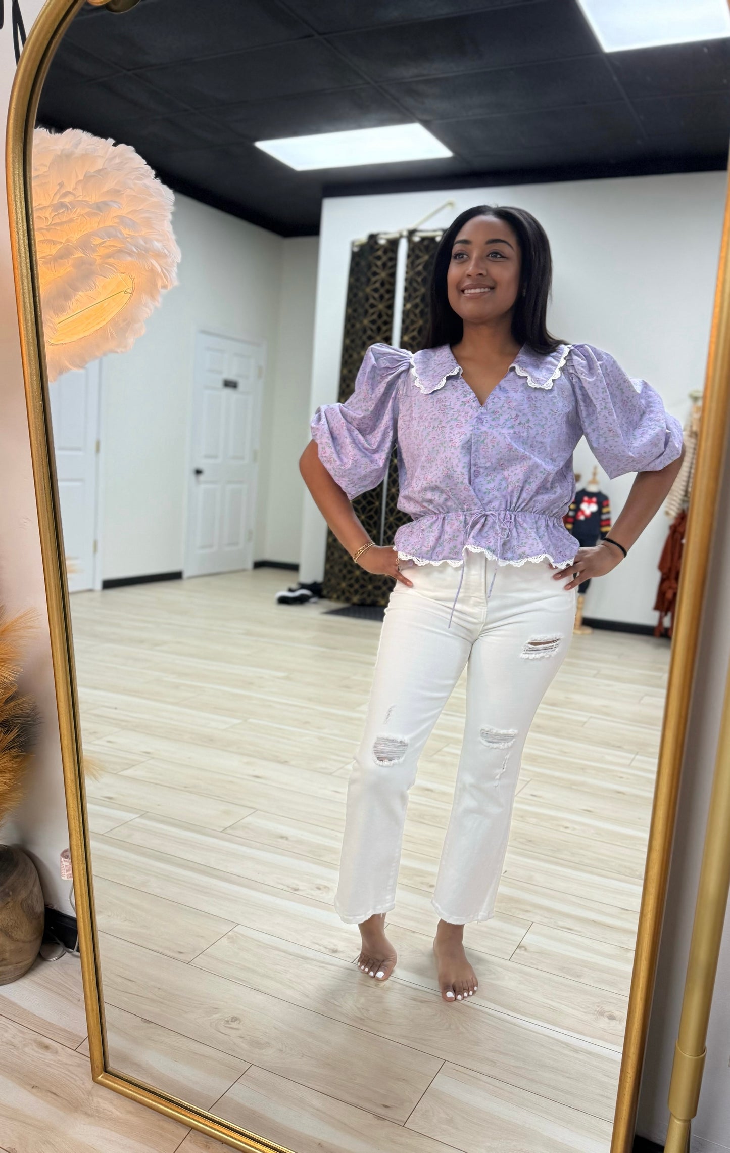 Risen White Jeans