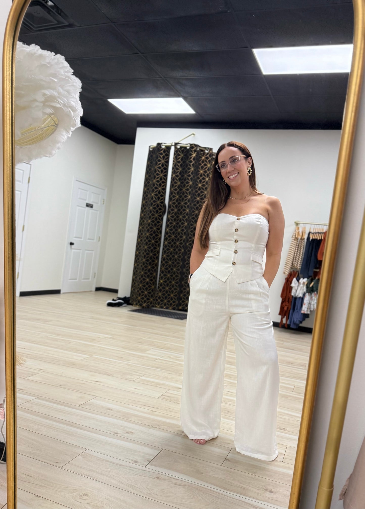 Button Down Vest & Pants Set