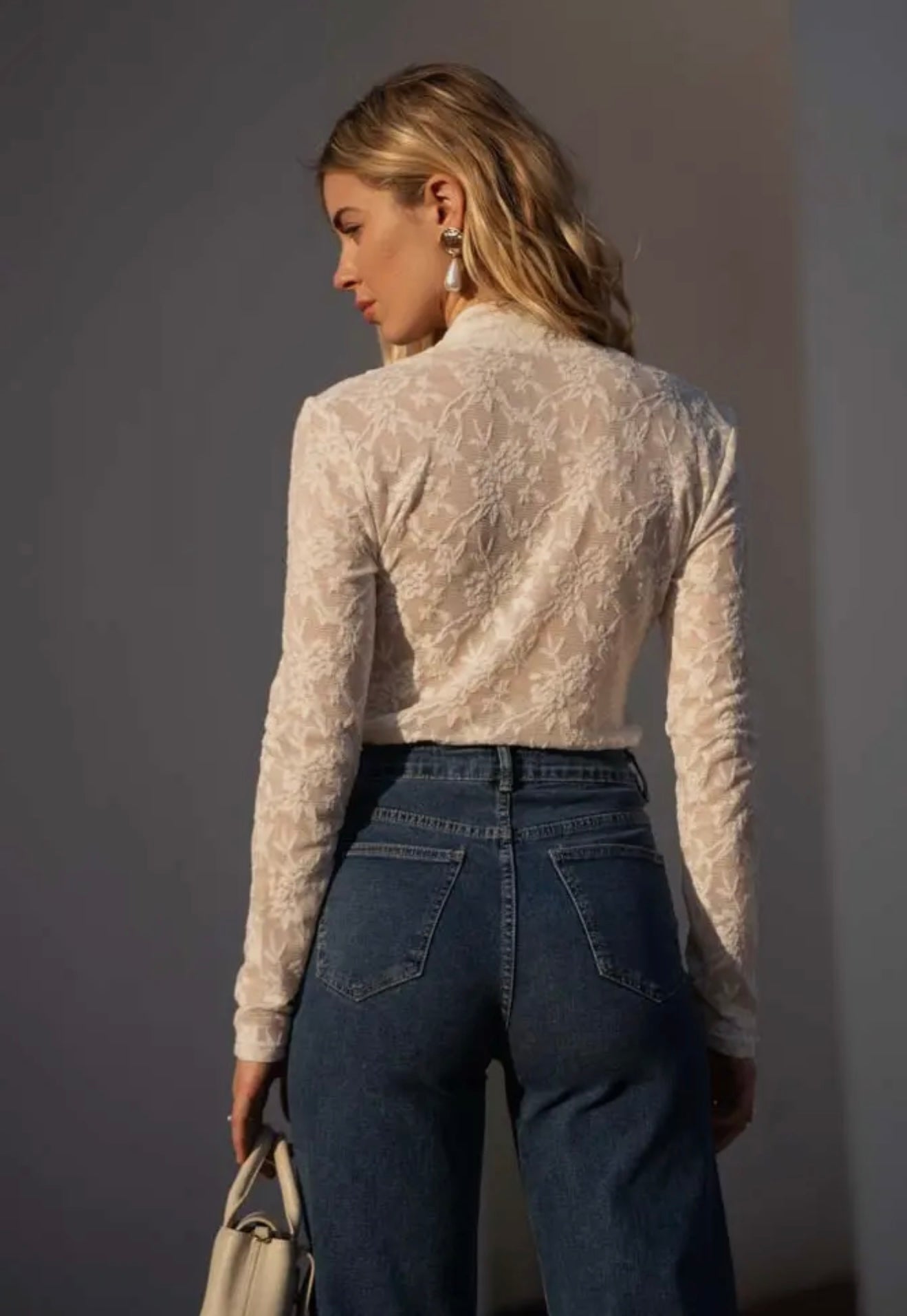 Lace Top V-Neck