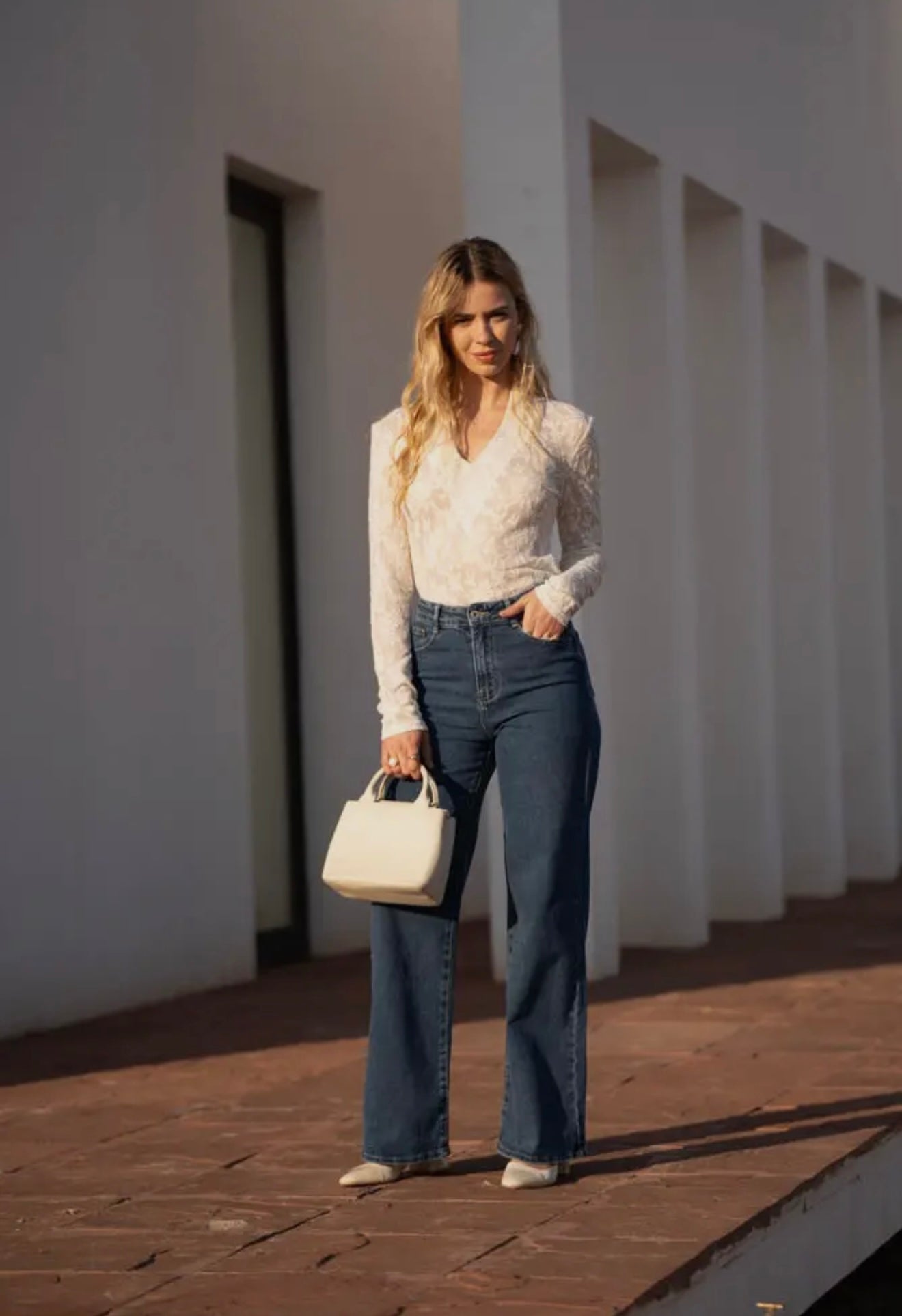 Lace Top V-Neck