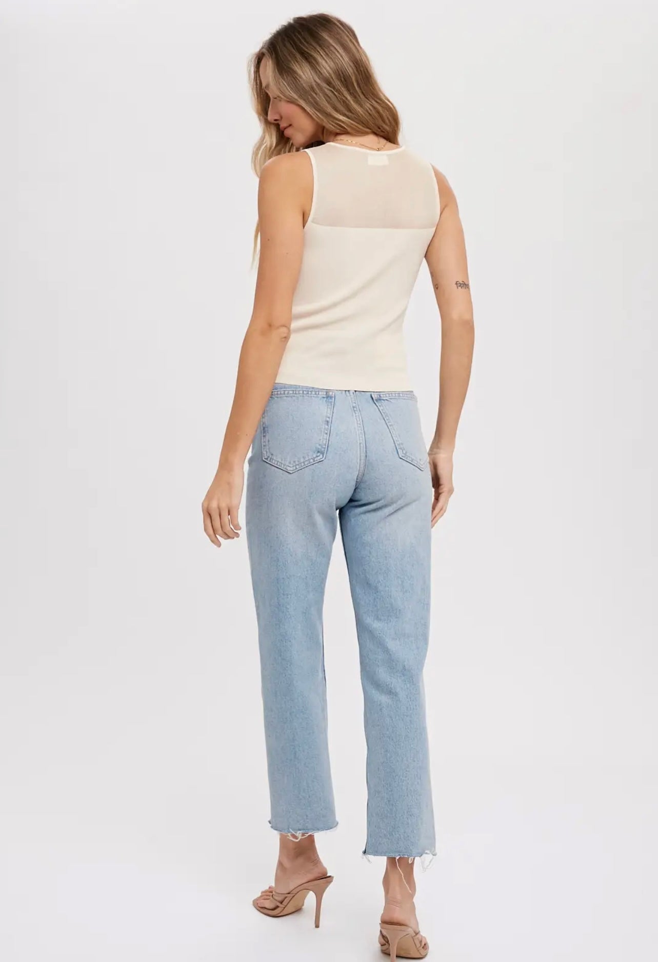 Sweetheart Neck Knit Tank