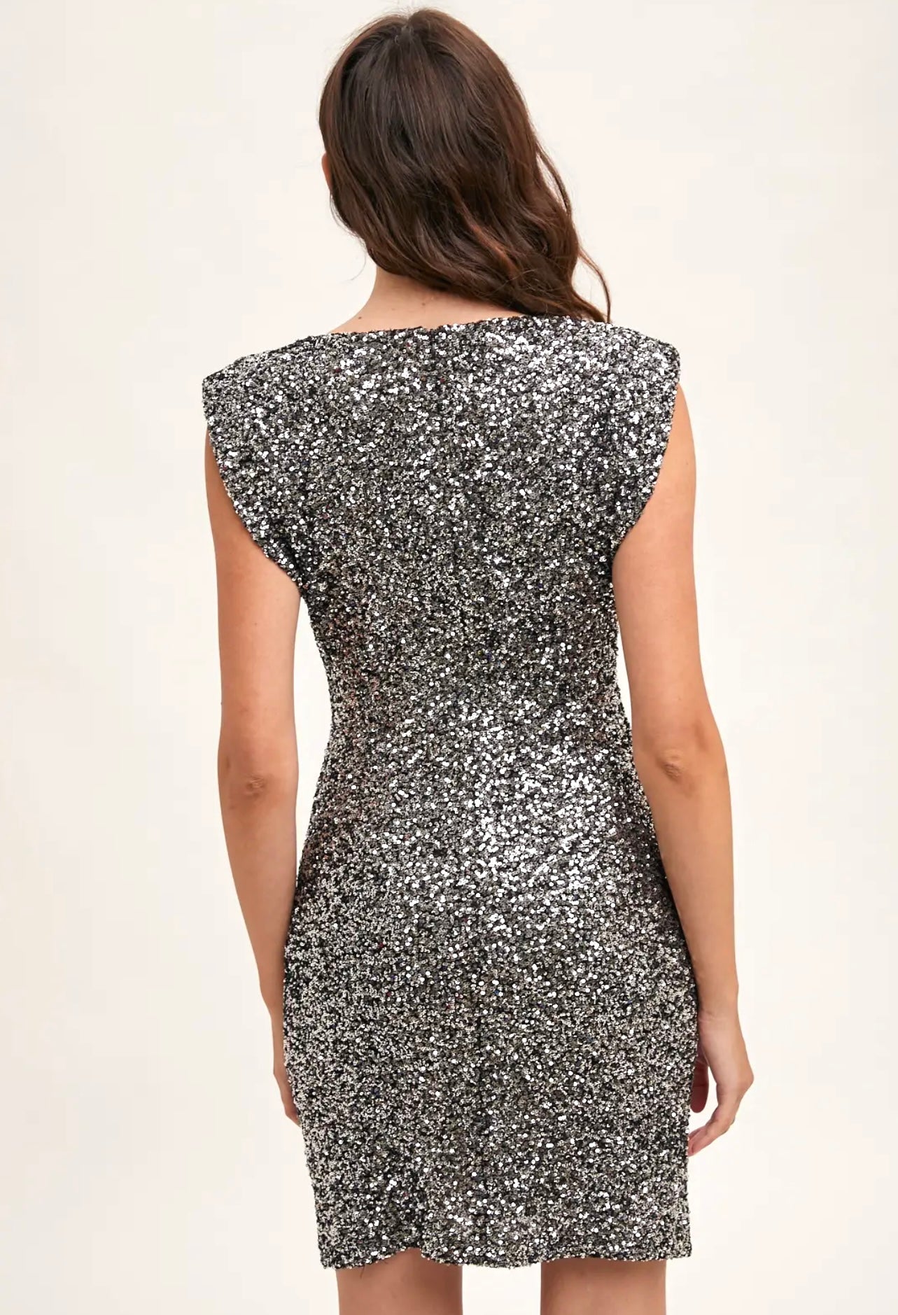 Sliver Sequin Dress