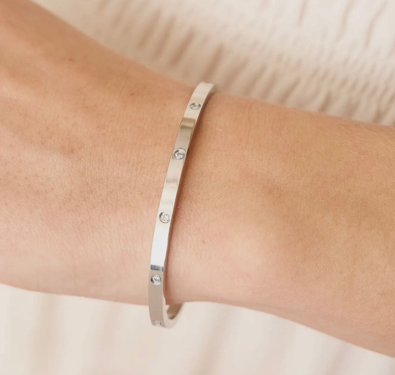 Diamond Dainty Bangle