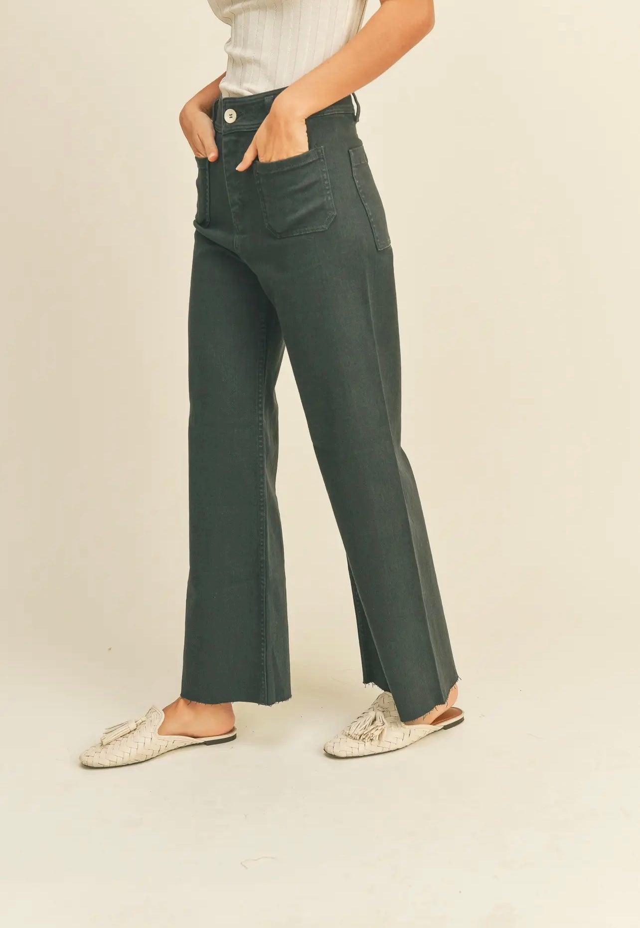 Front Pocket Navy Pant