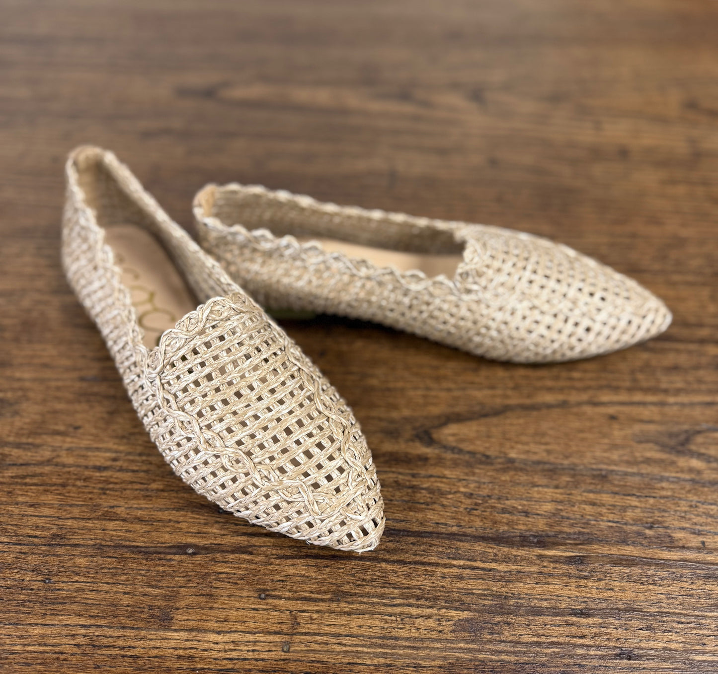 Raffia Woven Slip On