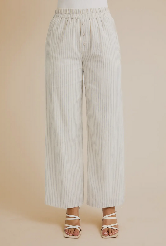 Stripe Wide Leg Pants