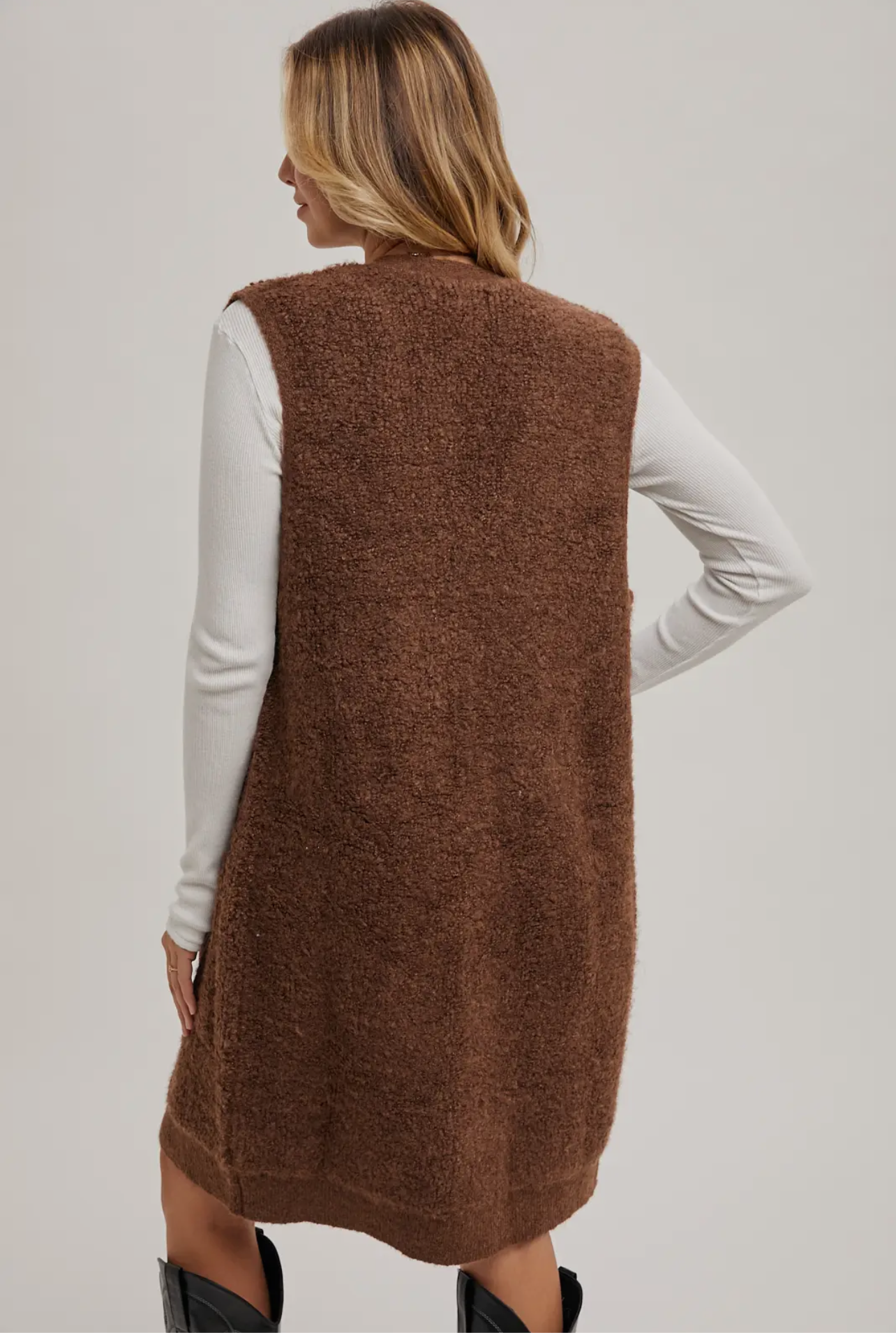 Teddy Knit Lined Vest