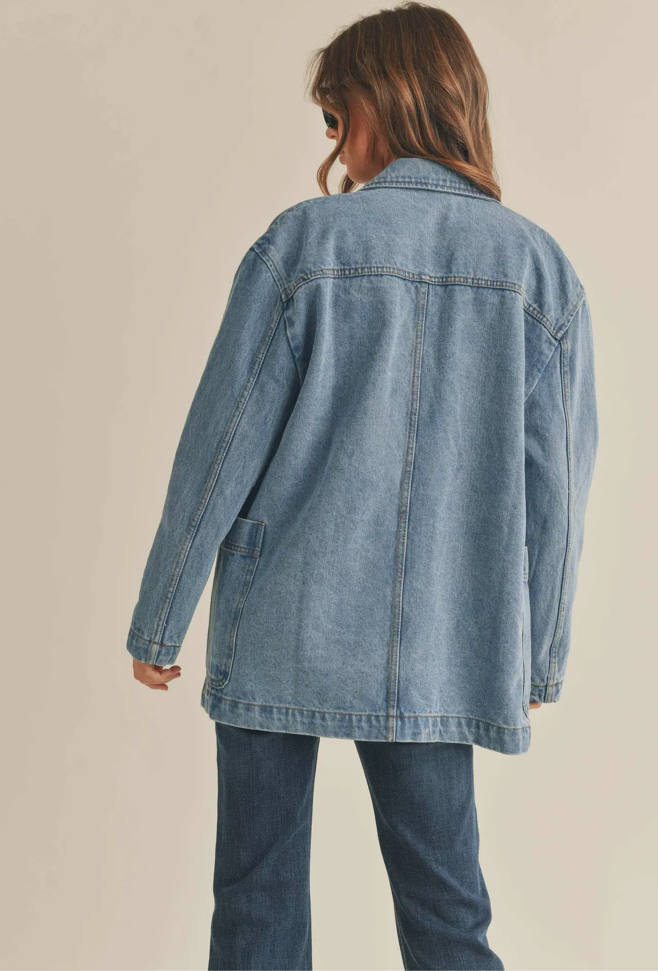 Denim Oversized Blazer