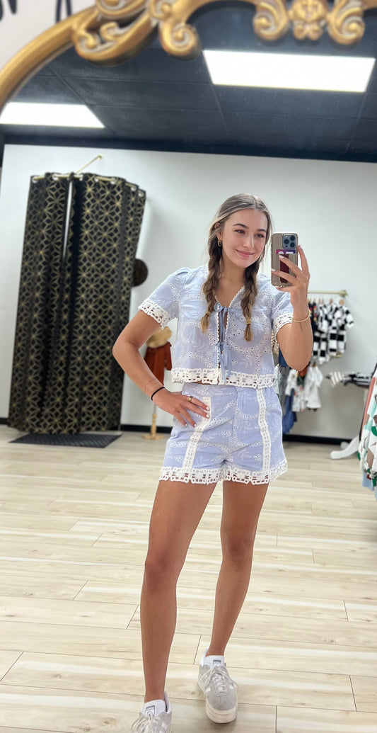 Lace Trim Shorts