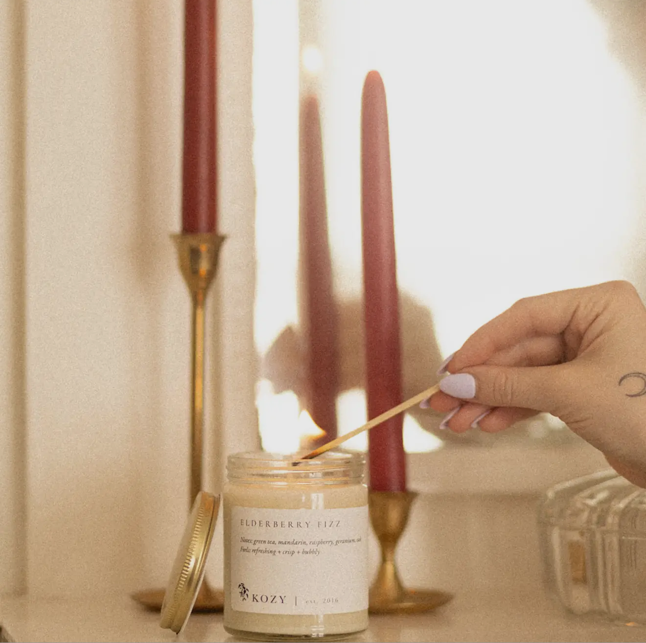 Elderberry Fizz Kozy Candle