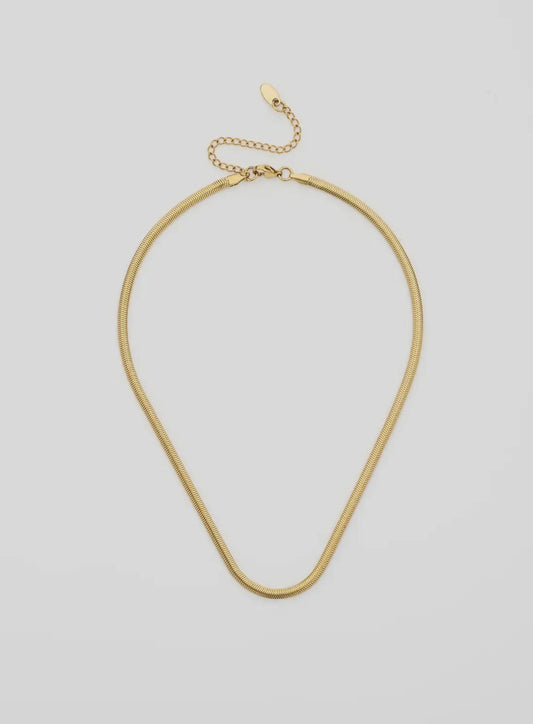 Matte Herringbone Necklace