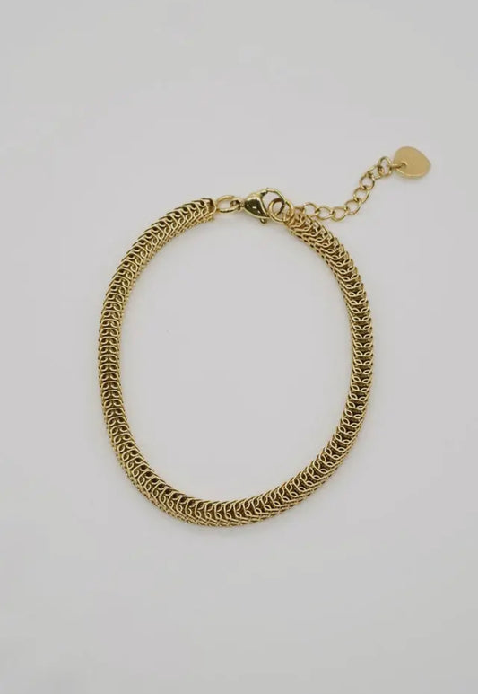 Accordion Gold Bracelet
