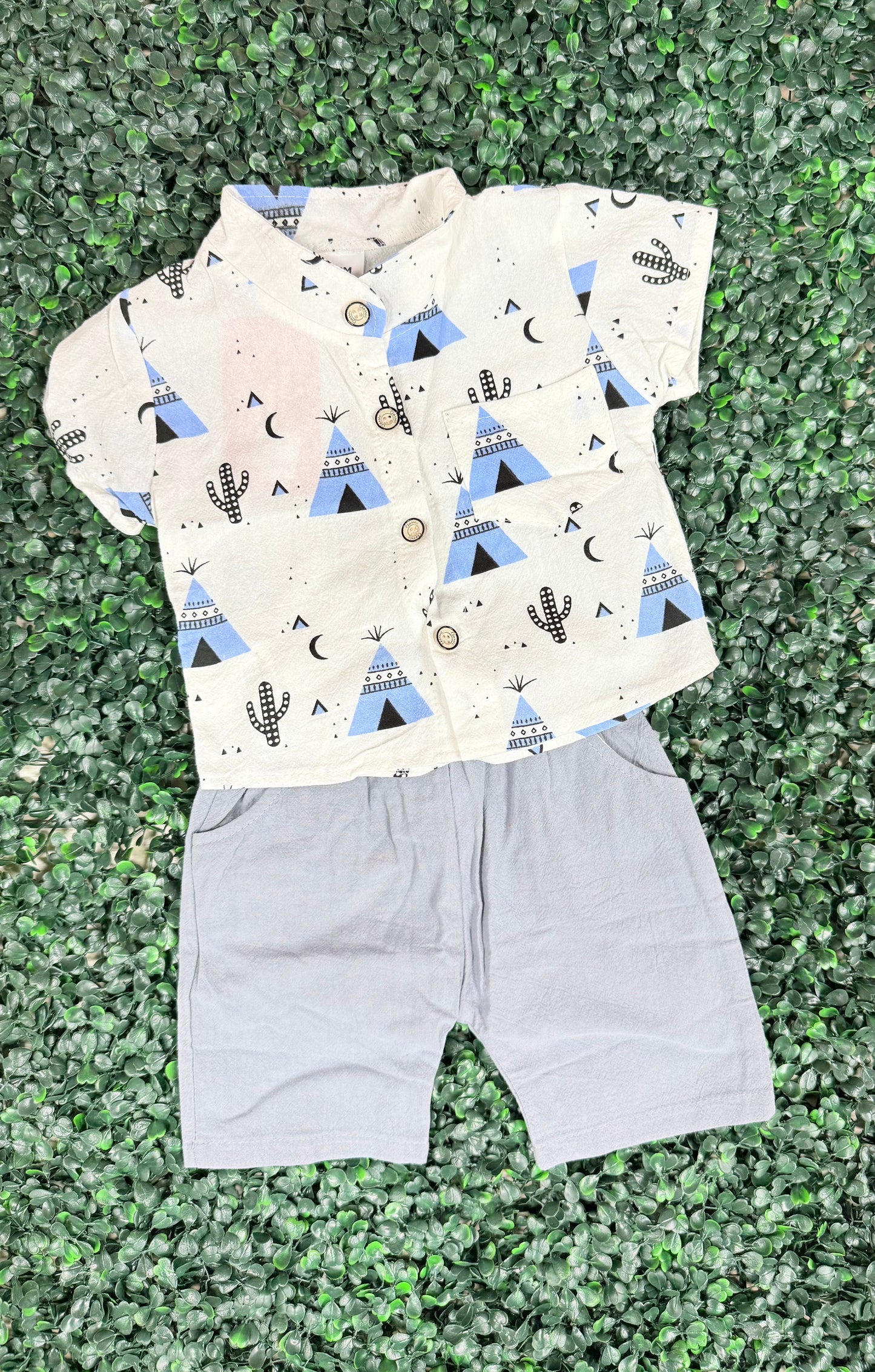 Cactus Print Short Set